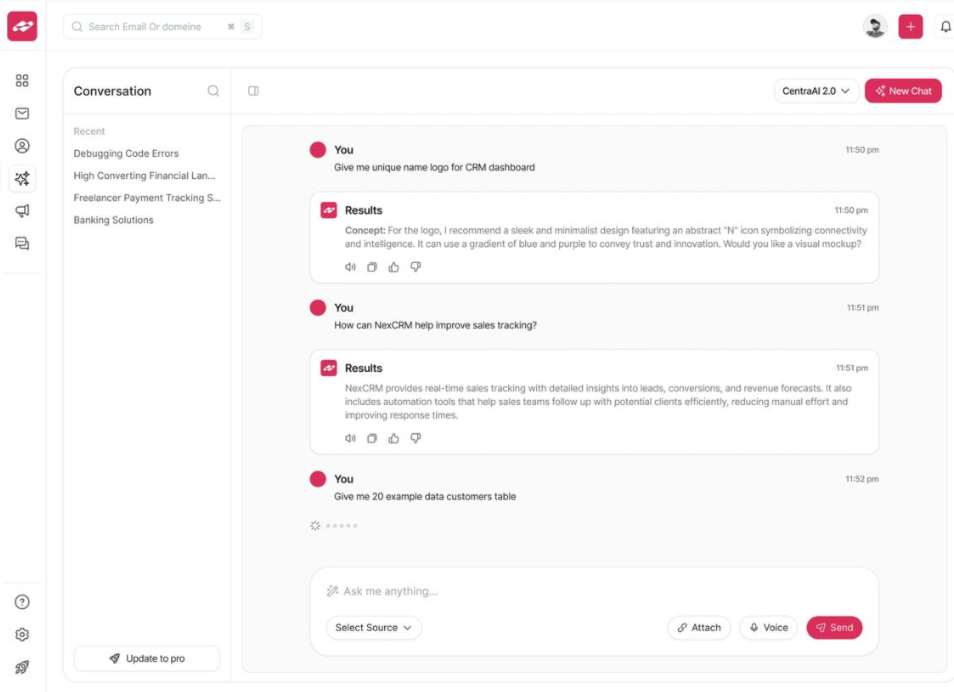 Conversation engine in action